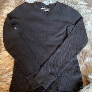 American Eagle waffle knit long sleeve
